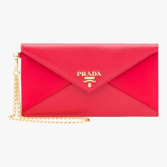 普拉达/Prada 红色  信封包 1MF002 2EEP F068Z