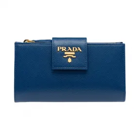普拉达/Prada 深紫蓝色  钱夹 1ML005 QWA F0016
