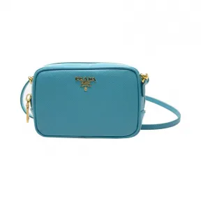 普拉达/Prada  蓝色 牛皮 斜跨包 1N1674-053-F0136