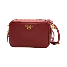 普拉达/Prada  红色 牛皮 斜跨包 1N1674-053-F068Z
