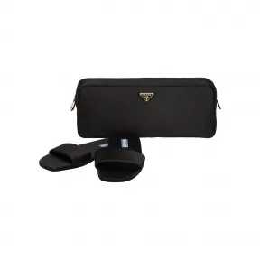 普拉达/Prada 丝质缎面旅行拖鞋收纳袋 1RK001-049-F0002