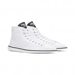 普拉达/Prada 棉质华达呢高帮运动鞋 1T615M-GUD-F0009