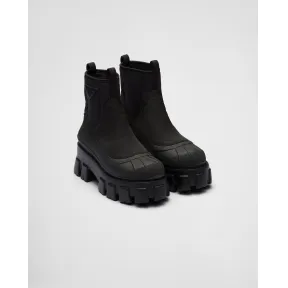 普拉达/Prada Monolith 尼龙华达呢短靴 1T933M-3LFV-F0002