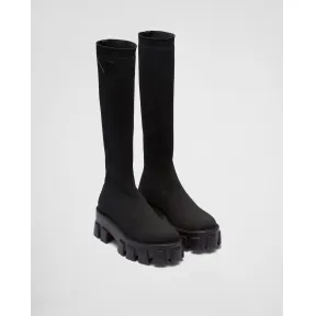 普拉达/Prada Monolith针织长靴 1W116N-3KFP-F0002