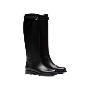 普拉达/Prada 皮革长筒靴 1W175M-34A-F0002