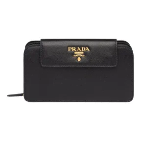 普拉达/Prada 黑色 女士 手机包 1ZH048 QWA F0002