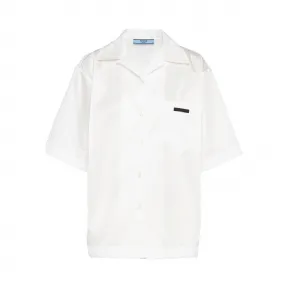 普拉达/Prada Re-Nylon再生尼龙华达呢短袖衬衫 240691-1YFL-F0009