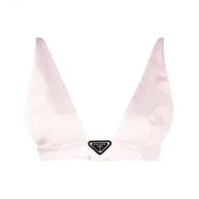 普拉达/Prada 红色 拉绒皮革三角形徽标迷你包 1BD307V5OOZO6-F02SB