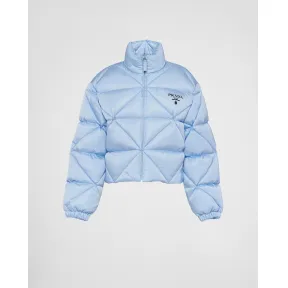 普拉达/Prada Re-Nylon 再生尼龙华达呢羽绒外套 291947-1WQ8-F0076