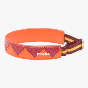 普拉达/Prada 木瓜色+樱桃红  手镯 2IB135 2EI0 F0TRR