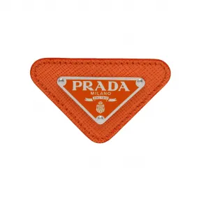 普拉达/Prada Saffiano 皮革饰边三角形徽章 2IS061-QHH-F0S73