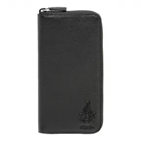 普拉达/Prada Saffiano 皮革长钱夹 2ML317-2AHF-F0002