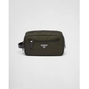普拉达/Prada Re-Nylon 再生尼龙和Saffiano 皮革旅行收纳包 2NA819-2DMH-F0244
