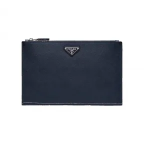 普拉达/Prada Saffiano 皮革手拿包 2NG005-PN9-F0216