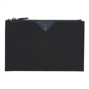 普拉达/Prada Saffiano 皮革手拿包 2NG05V-QME-F0G52