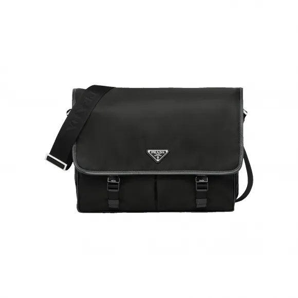 普拉达/Prada 尼龙和Saffiano 皮革邮差包 2VD793-064-F0002