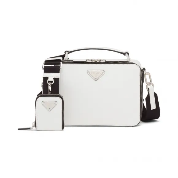 普拉达/Prada Prada Brique 亮面皮革手袋 2VH069-ZO6-F0009