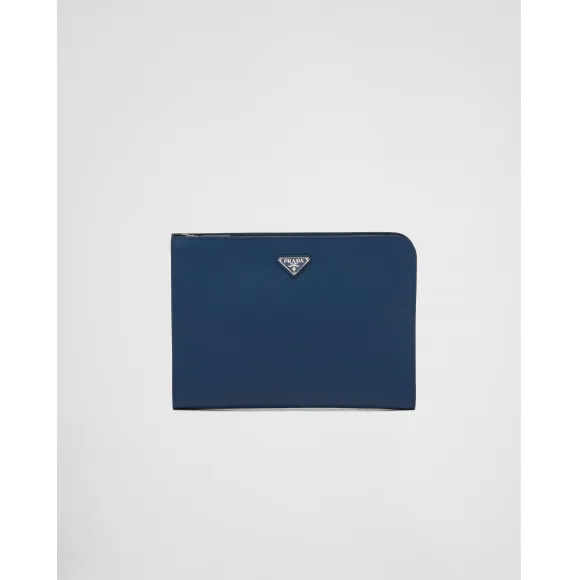 普拉达/Prada Saffiano 皮革手拿包 2VN003-9Z2-F0016