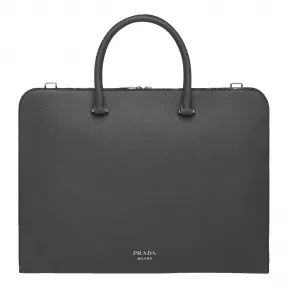 普拉达/Prada 煤灰色  公文包 2VN006 2FAD F0308