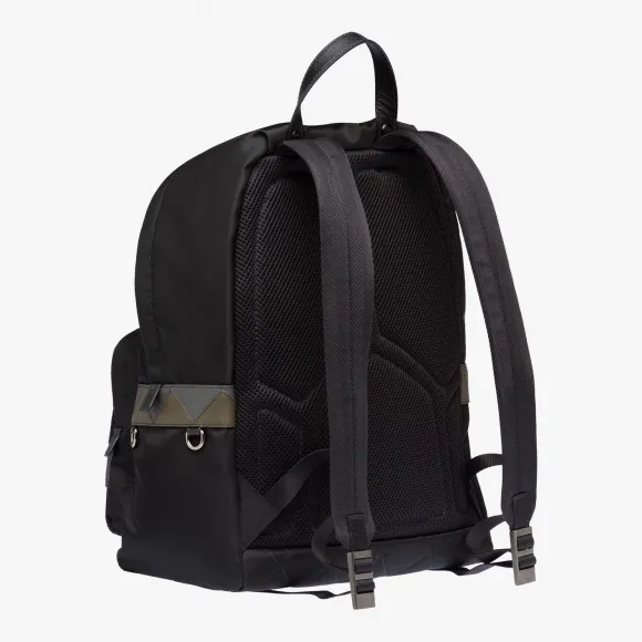 普拉达/Prada 黑色+迷彩色  背包 2VZ066 2BE6 F098A