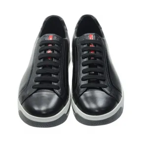 普拉达/Prada  黑色 皮革 平底鞋 4E2701-O3Y-F0632