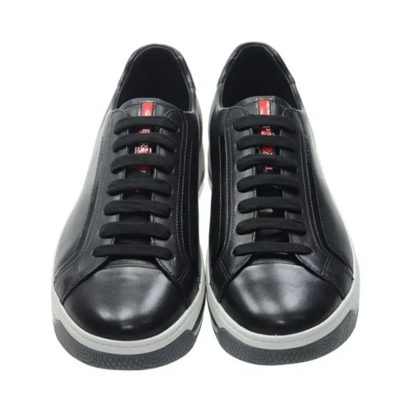 普拉达/Prada  黑色 皮革 平底鞋 4E2701-O3Y-F0632