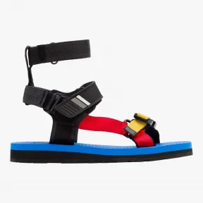 普拉达/Prada 棕色+红色  凉鞋 4X3107 O6R F0TSM