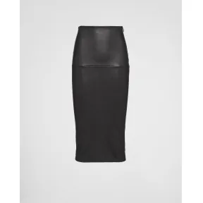 普拉达/Prada 弹力软羊革半身裙 51833-12UW-F0002