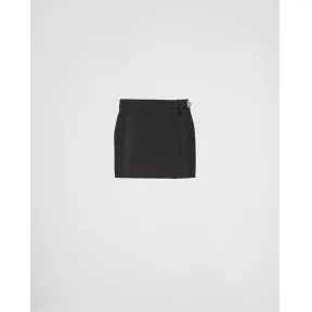 普拉达/Prada 马海羔羊毛迷你半身裙 P131V-12I1-F0002