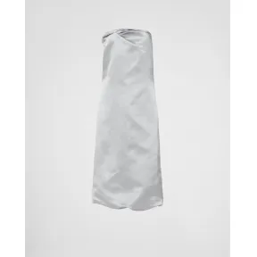 普拉达/Prada 无肩带丝缎和茧绸连衣裙 P3J55-125D-F073X