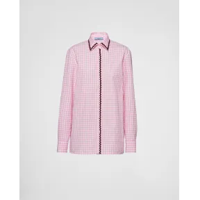 普拉达/Prada 方格纹衬衫 P443GG-129G-F0D4W