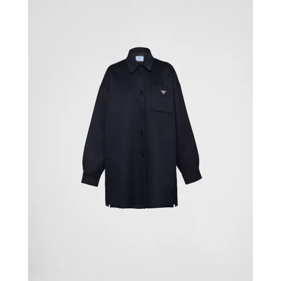 普拉达/Prada 单排扣安哥拉羊毛卡班夹克 P618PZ-03H-F0008