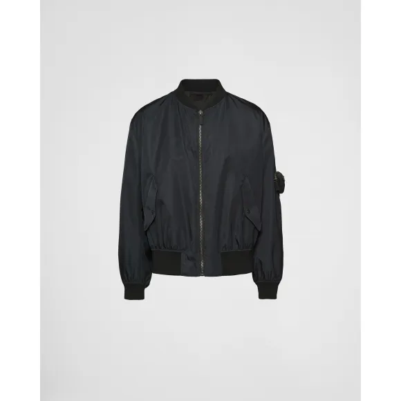 普拉达/Prada Re-Nylon 再生尼龙飞行员夹克 SGC006-1WQ8-F0002-S-221