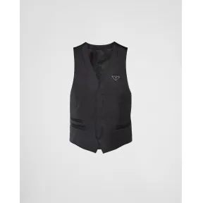 普拉达/Prada 单排扣Re-Nylon 再生尼龙马甲 UGL77-1WQ8-F0002-S-221