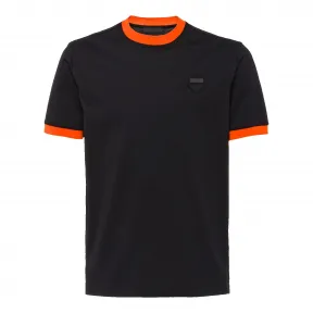 普拉达/Prada 黑色+橙色  T恤 UJN452 1C61 F0AH9