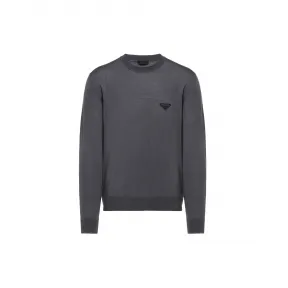 普拉达/Prada 精纺羊毛圆领毛衣 UMB188-1YFR-F0170