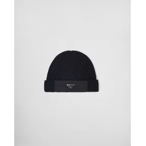 普拉达/Prada 再生尼龙华达呢和羊毛帽 UMD446-1WTO-F0002