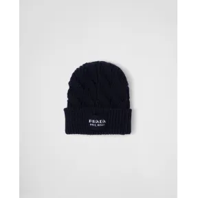 普拉达/Prada 绞花针织羊毛无檐小便帽 UMD515-11QX-F0008