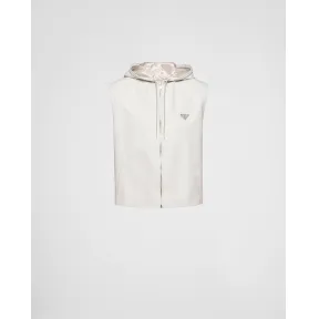 普拉达/Prada 软羊革连帽背心 UPT113-1WDV-F0304