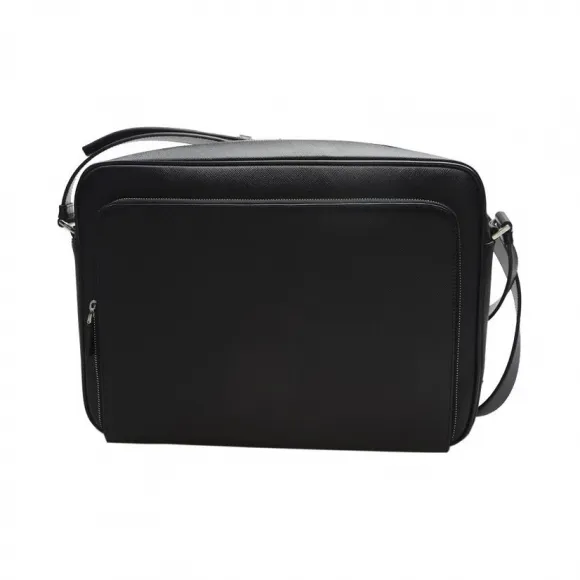 普拉达/Prada  黑色 牛皮 斜跨包 VA0998-9Z2-F0002