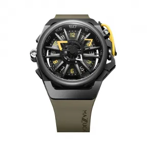 MAZZUCATO手表 RIM系列机械石英双面反转手表男 荒野绿RIM 04-GN136