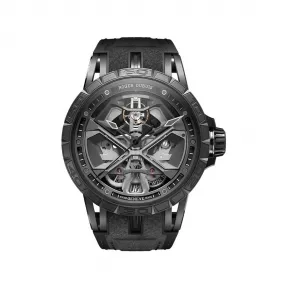 罗杰杜彼/RogerDubuis 王者竞速系列黑色DLC涂层钛合金 45MM 男表 RDDBEX0829