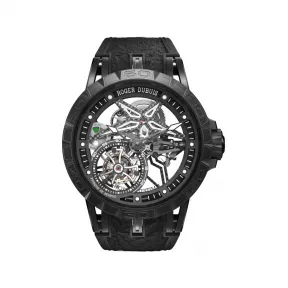 罗杰杜彼/RogerDubuis 王者竞速系列 45MM 黑色DLC涂层钛合金表壳 自动机械机芯 男表 RDDBEX1012