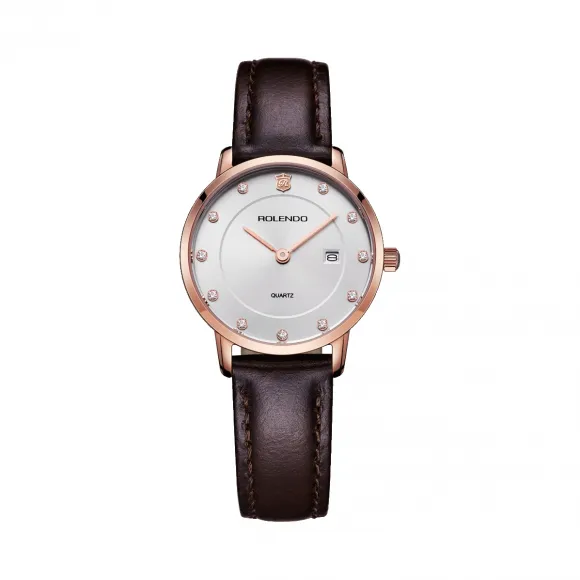 罗兰度/Rolendo 睿雅系列  	28毫米 石英机芯 RL8040.RCW