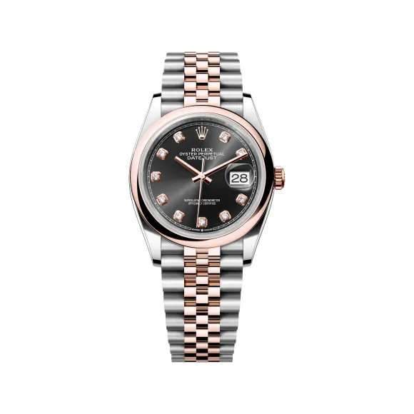 劳力士/Rolex 日志型 36 MM 永恒玫瑰金及蚝式钢 藉恒动摆陀双向自动上链 中性表 M126201-0019