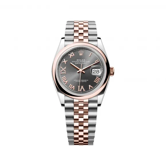 劳力士/Rolex 日志型 36 MM 永恒玫瑰金及蚝式钢 藉恒动摆陀双向自动上链 中性表 M126201-0023