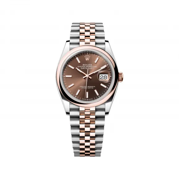 劳力士/Rolex 日志型 36 MM 永恒玫瑰金及蚝式钢 藉恒动摆陀双向自动上链 中性表 M126201-0043