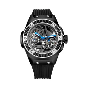 罗米/Ronald Mille 无色水晶外壳 43mm 全自动定制机械机芯 男表 R6201GC-B-B-B