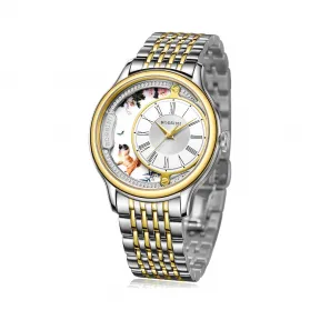 罗西尼/Rossini 雅尊商务系列 41毫米 间金色不锈钢 石英 男表 8735T01K