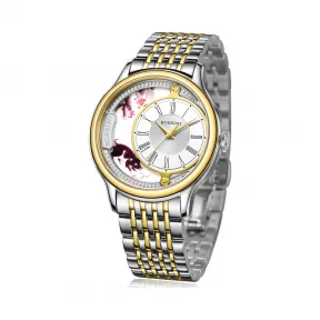 罗西尼/Rossini 雅尊商务系列 41毫米 间金色不锈钢  男表 8735T01L